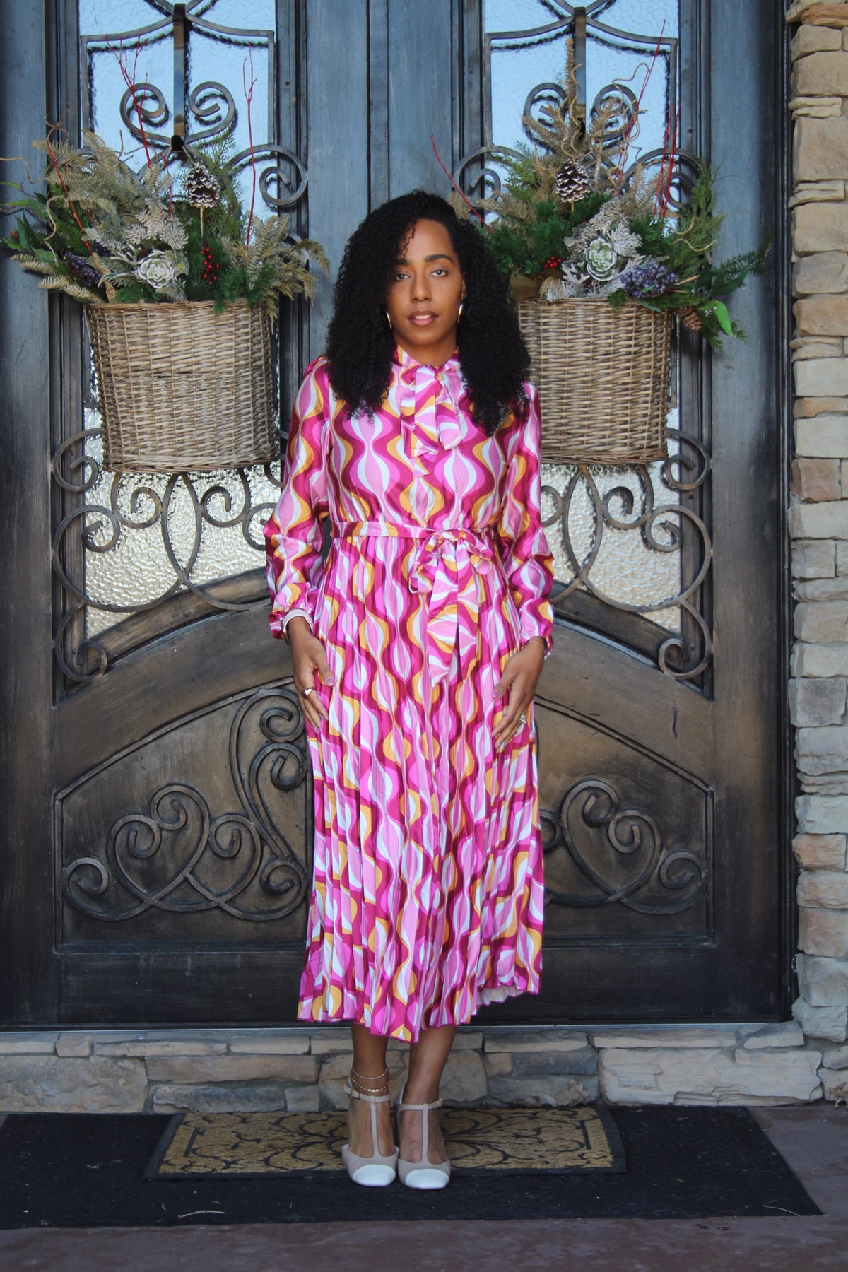 Multi-Pleated Dress