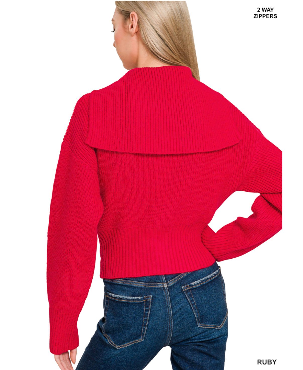 Double Zip Sweater | Styles by Renae