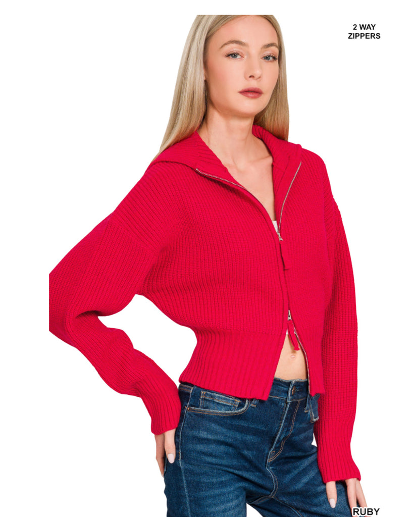 Double Zip Sweater | Styles by Renae