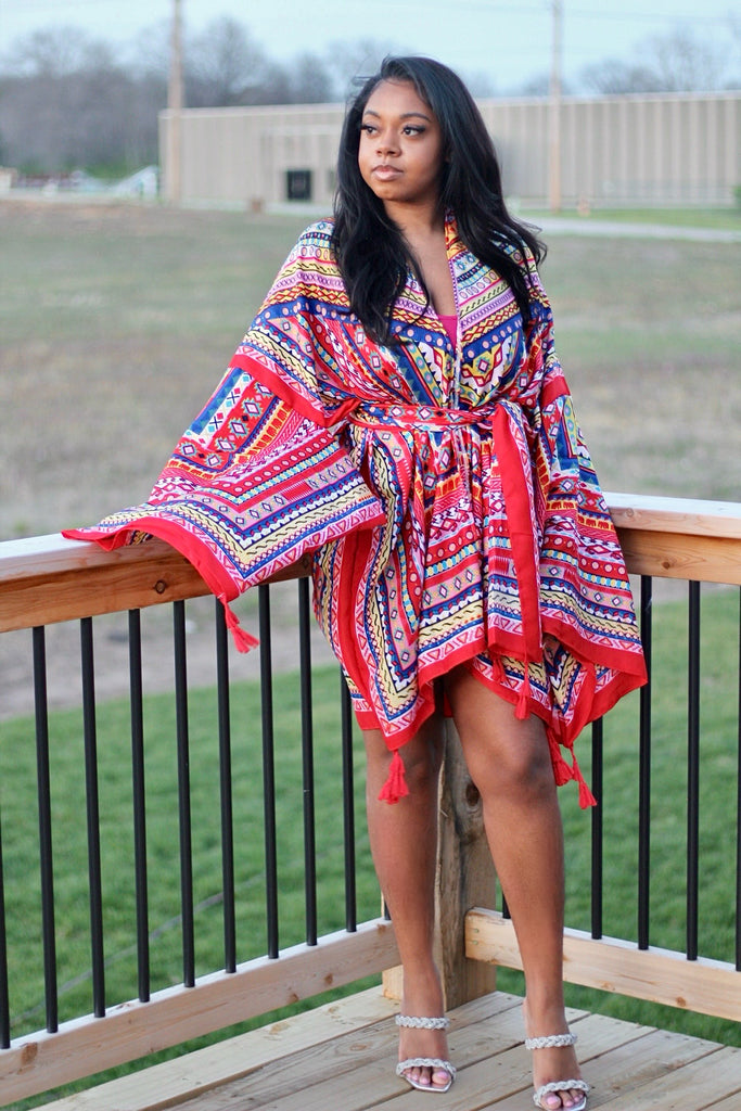 Kimono Dress w/ Belt Kimono Dress w/ Belt